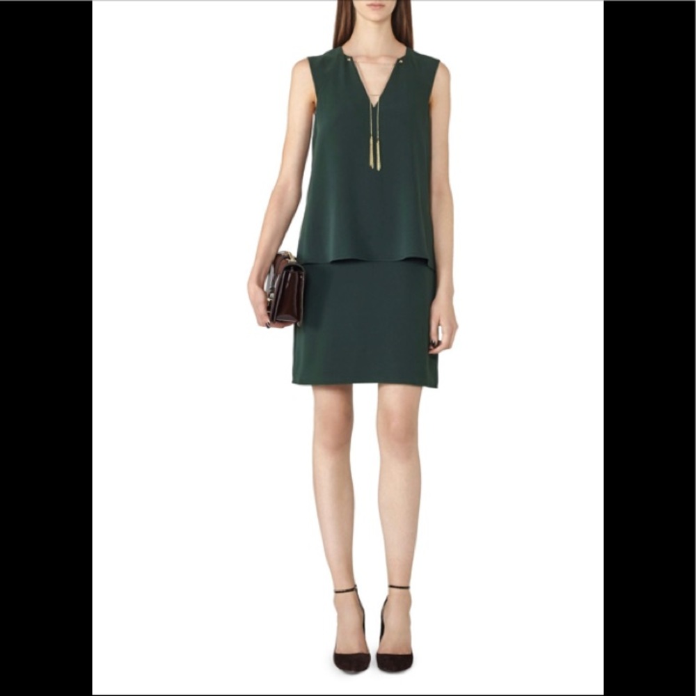 Reiss forest green dress